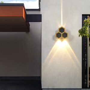 APPLIQUE LED GOLD+NOIR IP54 3W 3000K TOMEK