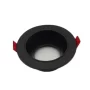 SPOT ROND ORIENTABLE ALUMINIUM PVC NOIR TOMEK