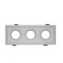 SPOT RETRAIT CARRE TRIPLE  ALUMINUM + PC BLANC TOMEK