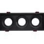 SPOT RETRAIT CARRE TRIPLE ALUMINUM + PC NOIR TOMEK