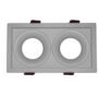 SPOT RETRAIT CARRE DOUBLE ALUMINUM+PC BLANC TOMEK