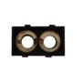 SPOT RETRAIT CARRE DOUBLE ALUMINUM+PC NOIR + OR TOMEK
